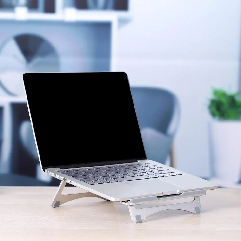 Удобная подставка для ноутбука держатель для компьютера Macbook PC охлаждающая алюминиевая основа Складная