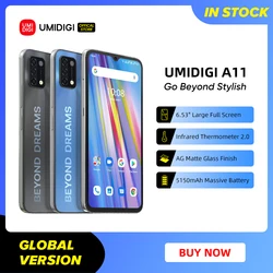 [In Stock] UMIDIGI A11 Global Version Smartphone 4GB 128GB Helio G25 Android 11 6.53