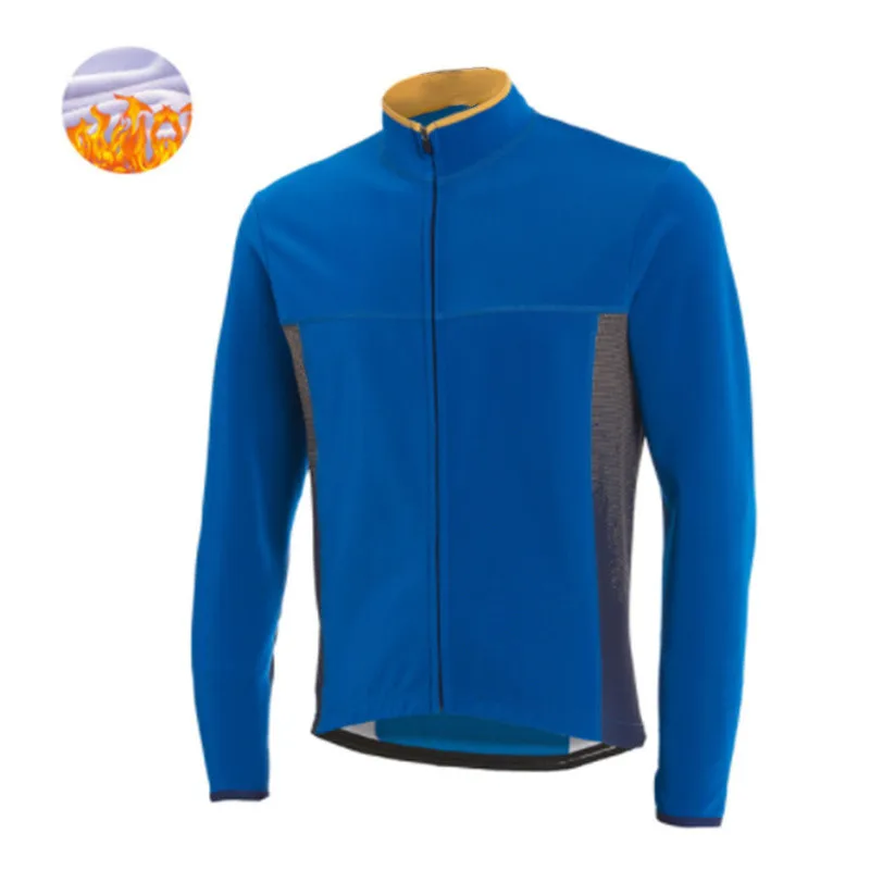 Thermal Fleece Bicycle Shirts Long Sleeve Cycling Jerseys  2021 Hot Selling Winter Bike Tops For Men Pro Team Racing Clothing 3