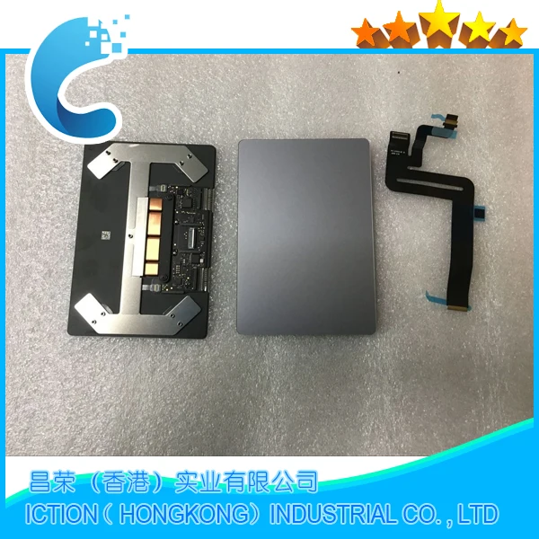Orijinal yeni uzay gri renk A1932 Touchpad Trackpad Macbook hava 13.3 ''A1932 için kablo ile Touchpad Trackpad 2018 yıl