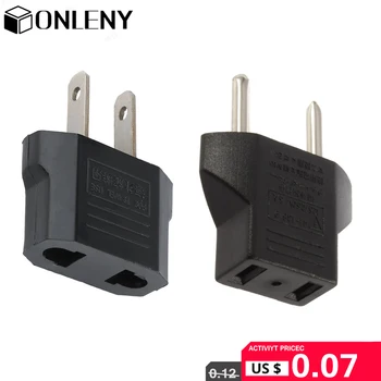 

Universal Plug EU AU US Socket Power Charger Adapter Plug 2 Flat Pin To 2 Round Pin Travel Household Use