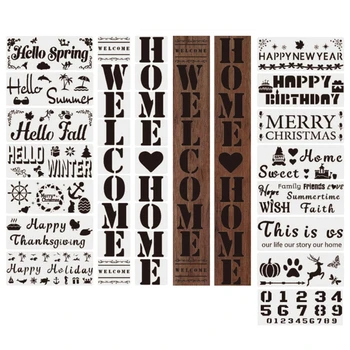 

23pcs/set DIY Hello Spring Drawing Stencil Templates Embossing Paper Card Painting Scrapbooking Stamp Album