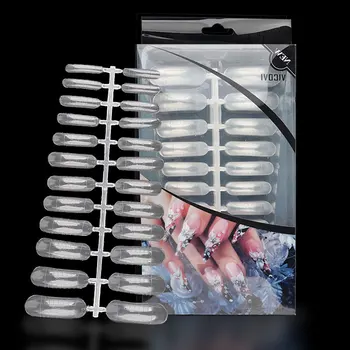 

240 Pcs/box Clear White Natural French False Acrylic Nail UV Gel Board Nail Finger Mold Fake Nail Manicure Accessory Tools