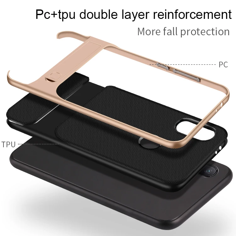 Для xiaomi 5S 5X6 6X A1 MIX2 модный Ромбический текстурный кронштейн TPU+ PC чехол для телефона для redmi Note4X Note6Pro Note7