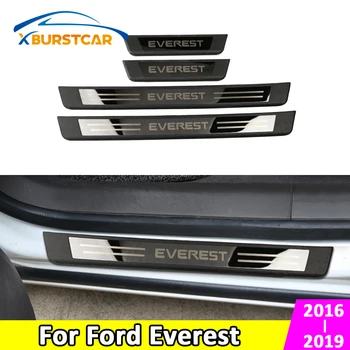 

Xburstcar Car Welcome Pedal for Ford Everest 2016 2017 2018 2019 Car Scuff Plate Pedal Door Sill Plates Cover Stickers