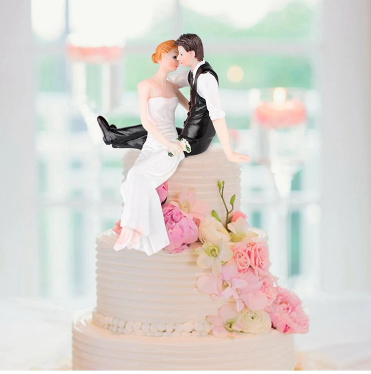 QIFU Свадебный Жених Невеста торт статуэтки юбилей топперы на свадебный торт украшения товары для украшения торта забавные подарки