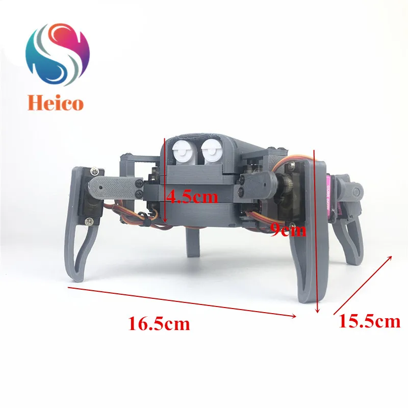 

Four-legged Spider Robot Quadruped Robot With 8pcs MG90S Wifi Control for DIY Smart Robotic Model Toy Teaching Education kit