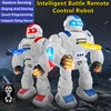 Gesture Sensing Smart Battle Remote Control Robot Launch Flying Saucer Action Demo Sing Dance Cool Lighting Electric RC Kids Toy 1