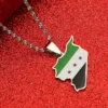 Syria Map Flag Pendant Necklaces Fashion Syrians Map Jewelry 1
