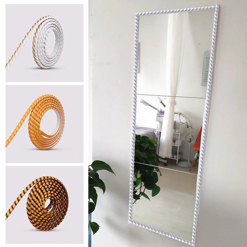 In zicht Monumentaal Ik heb een Engelse les 1M Pvc Flexibele Buigbare Strips Touw Panel Moulding Deur Spiegel Frame  Trim Home Decor Voor Woonkamer Spiegel Rand Banding ribbo|Platen & Tekens|  - AliExpress