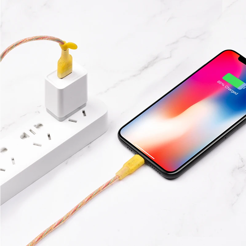 HOCO U73 28 шт./лот 1,2 м Прочный USB кабель для iPhone кабель Micro кабель для samsung USB кабель провод зарядного устройства