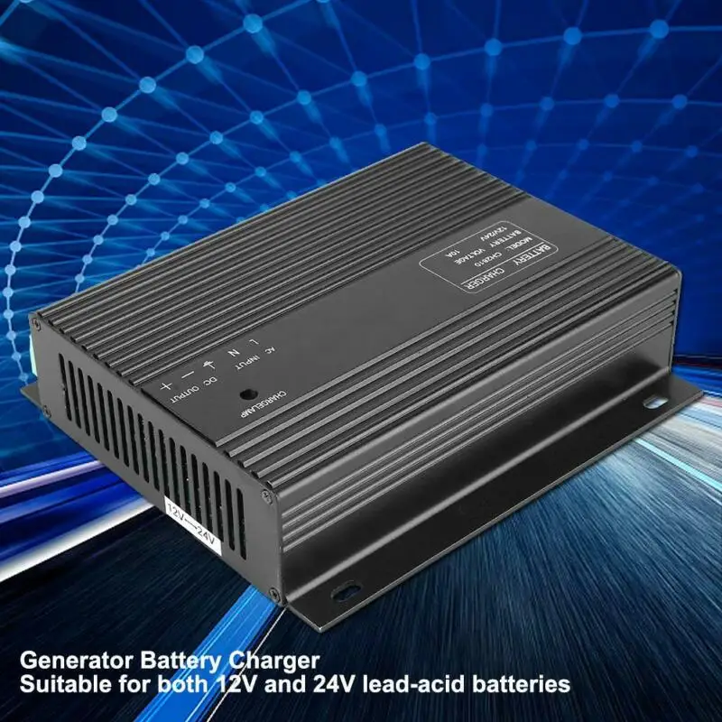 

1pcs 12V/24V 10A Smart Intelligent Generator Battery Charger Durable Equipment