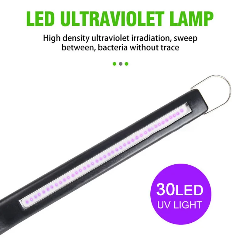 30Led УФ бактерицидная лампа портативная ультрафиолетовая дезинфекция для