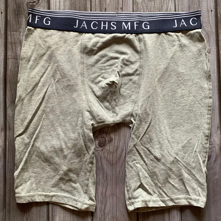 JACHS мужской хлопок спандекс стрейч длинные ноги Нижнее белье Боксеры - Цвет: Light Grey