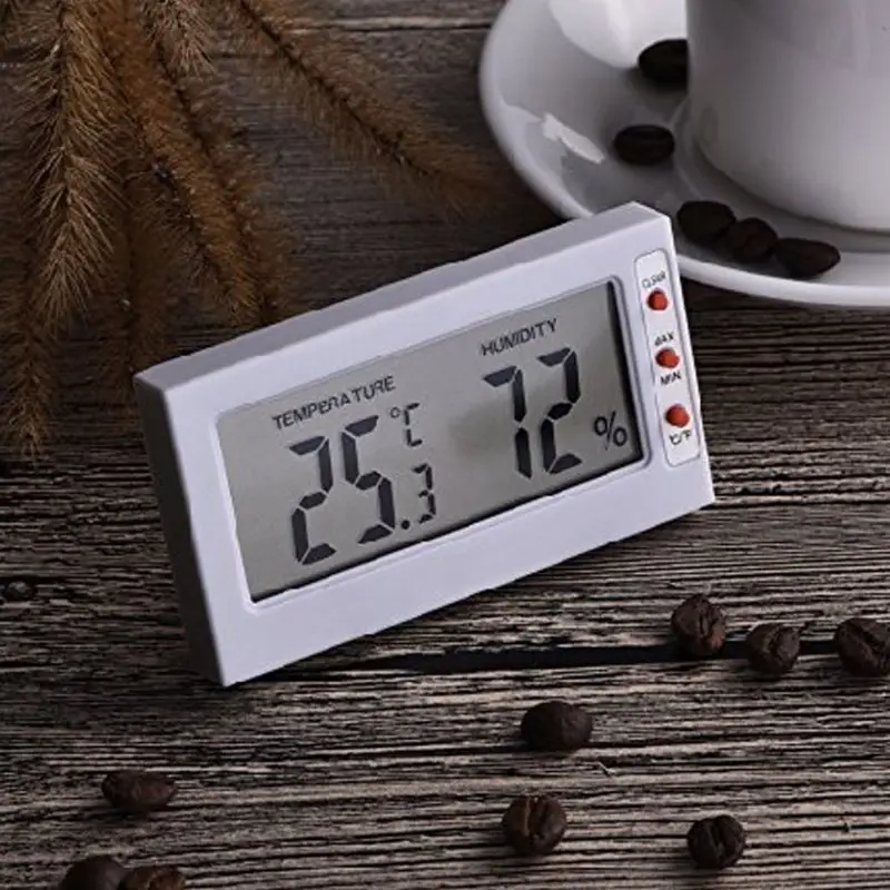 

Digital Hygrometer ThermometerHigh Precision LCD Reptile Breeding Box Aquarium