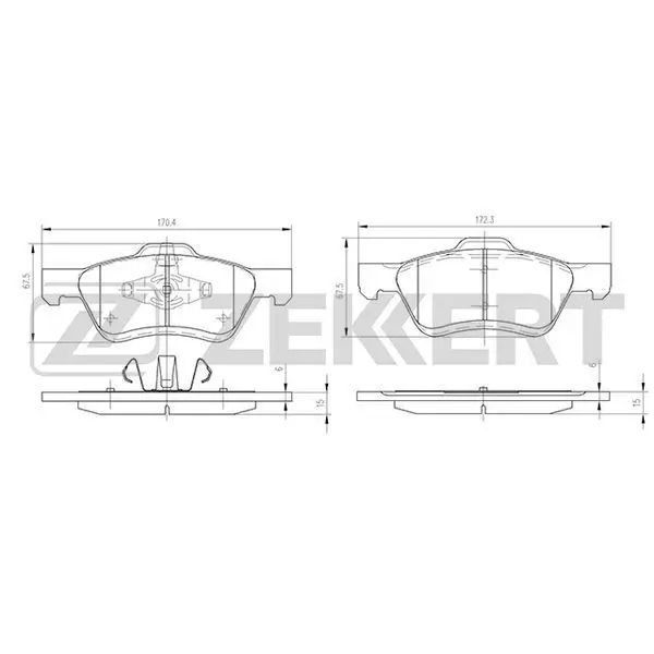 Колодки торм. диск. перед Ford Maverick III 04- Mazda Tribute