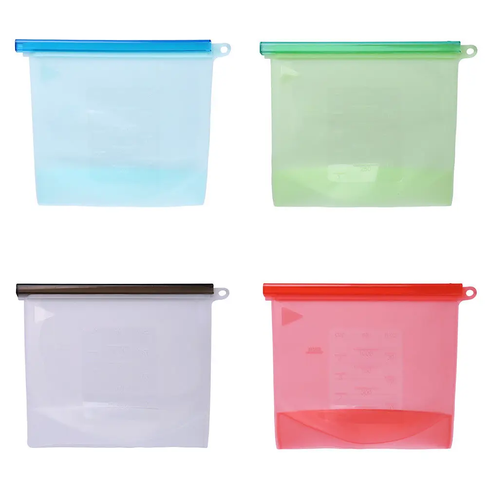 Vacuum Ziplock Packages preservation tray healthy fresh tray storage container kitchen tools 4 pcs 4 pcs(White, red, gree ,blue)