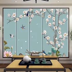3D с жестким чехлом мягкая сумка росписи ткань гостиная ТВ настенный светильник новый китайский цветы в китайском стиле и птиц сливы
