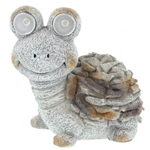 Солнечная энергия садовый ландшафтный светильник наружный светильник-черепаха сад сова фигурка Сова черепаха Солнечный садовый светильник