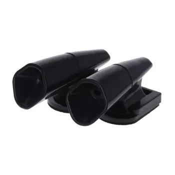 

2Pcs Black Automotive Silver/Black Animal Deer Car Animal Deer Warning Whistles Auto Safety Alert Device