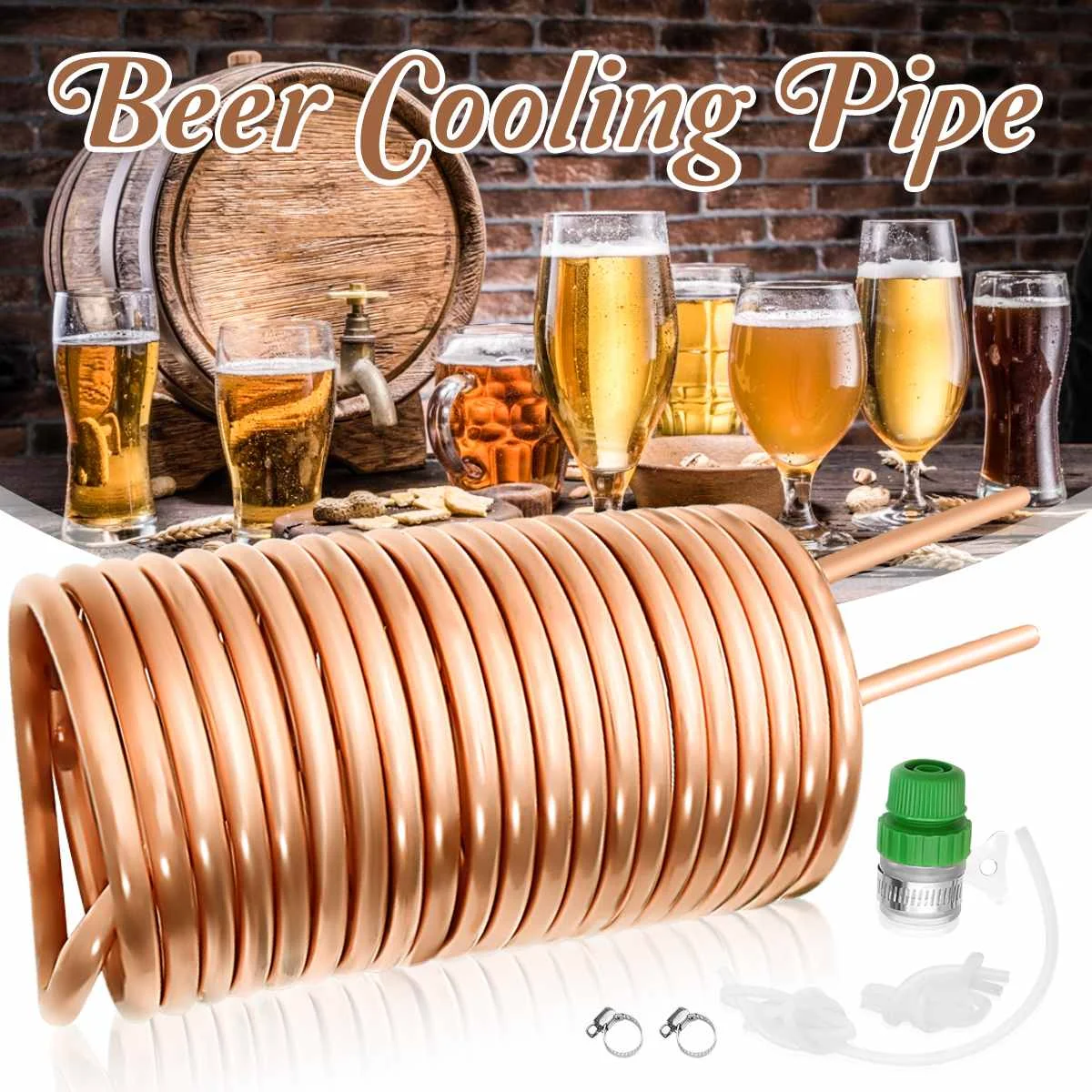 Coil Tube Immersion Wort Chiller Beer Beer/wine Home Brew AliExpress