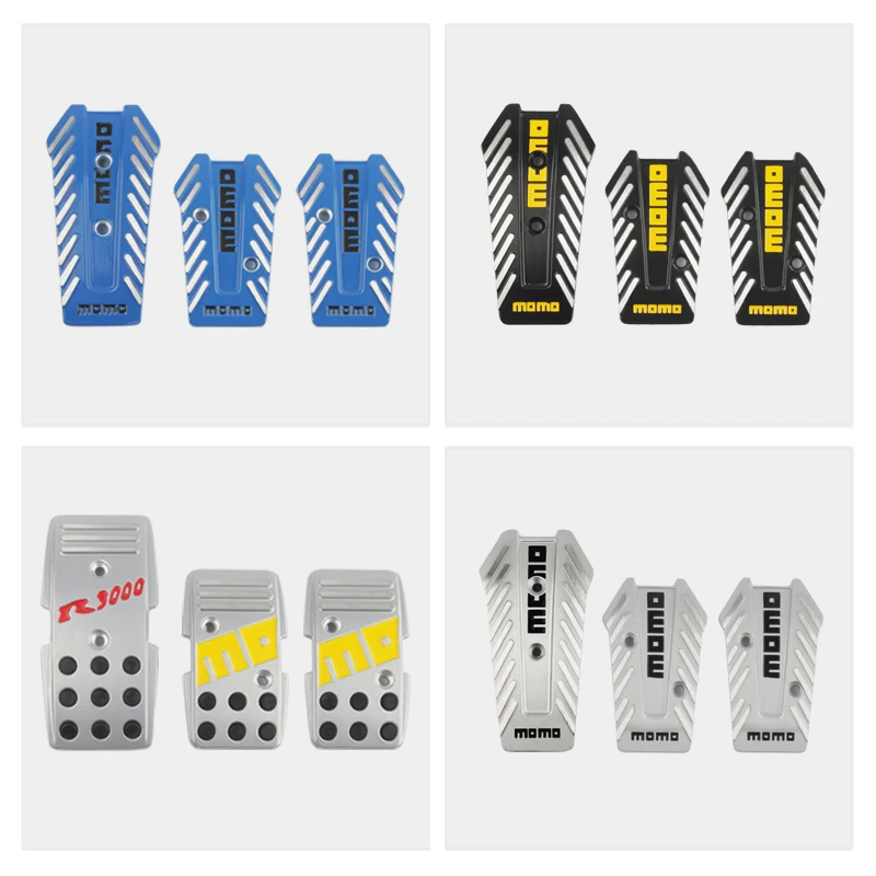 

For MOMO Style Car Clutch Brake Foot Pedals Cover Treadle Non-Slip Pedal Pads For Manual Vehicle