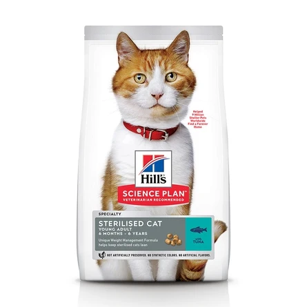 Hill's Science Plan Sterilised Cat Сухой корм для взрослых кошек с тунцом 1 5 кг | Дом и сад