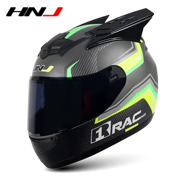 

HNJ Motorcycle Helmet Men Electric Bicycle Racing Helmets Accesorios Para Moto Casco Moto Professional Motocross Helmet