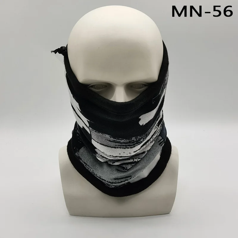 N-56 Модная мужская зимняя однотонная бандана, повязка на голову, шарф, теплый Многофункциональный бесшовный трубчатый головной шарф, маска для лица, кольцо, шарф унисекс - Цвет: N-56