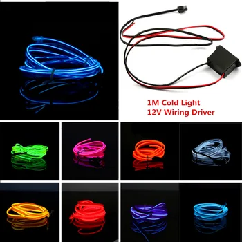 

Green 5 meter flexible modular EL neon glow LED lighting cord for automotive decoration