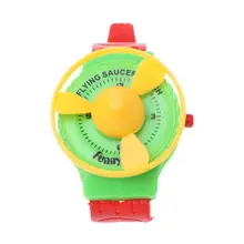 Забавные НЛО летающая тарелка диск часы вечерние сувениры детские игрушки Заводной гаджет подарок 72XC