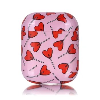 

Cute Love Hard Case For Apple AirPods 2 1 Cover Marble Dream Leaf Leopard Pattern For Airpods 2nd 1st Generation Earphone Shell