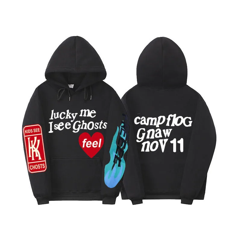 

2019 New Kanye West KIDS SEE GHOSTS Hoodie Men Pullover Fashion Best Quality Sweatshirts Hip Hip Hoodies KANYE WEST KIDS SEE