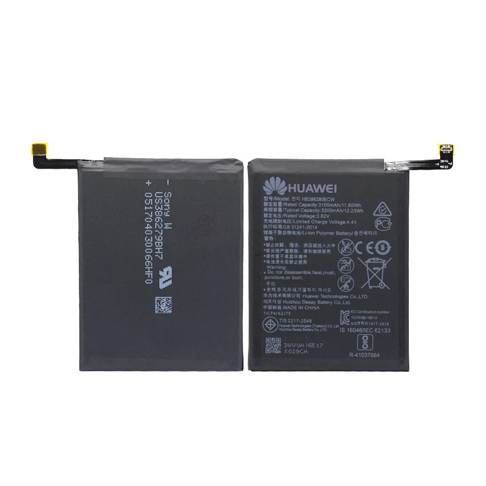Оригинальный аккумулятор для HUAWEI HB386280ECW 3100 мАч Huawei Honor 9 Ascend P10 STF L09 AL10 AL00 TL10 Сменный