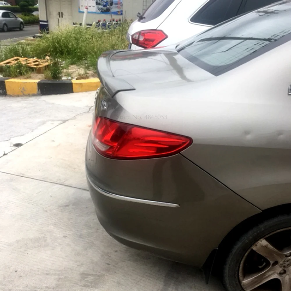 Для peugeot 408 задний спойлер 2010 2011 2012 2013 авто ABS пластиковый Неокрашенный Цвет задний Багажник крыло багажника спойлер автомобиля аксессуары