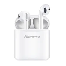 Newsmy P30 Bluetooth наушники настоящие беспроводные наушники зарядка кабина Спорт Бег Вождение стерео микрофон наушники