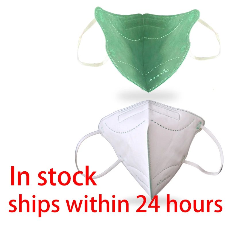 

10Pcs Anti-Dust Dustproof mask 6 Layer Nonwove Half Face Mouth Masks Earloop Facial Protective Cover Masks Reusable Anion Masks