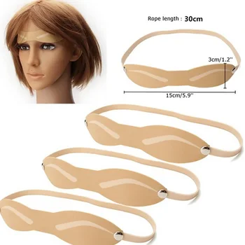 

10pcs Soft Silicone Permanent Makeup Body Art Fake Skin Practice Blank Strap Professional Eyebrow Tattoo Microblading Headband