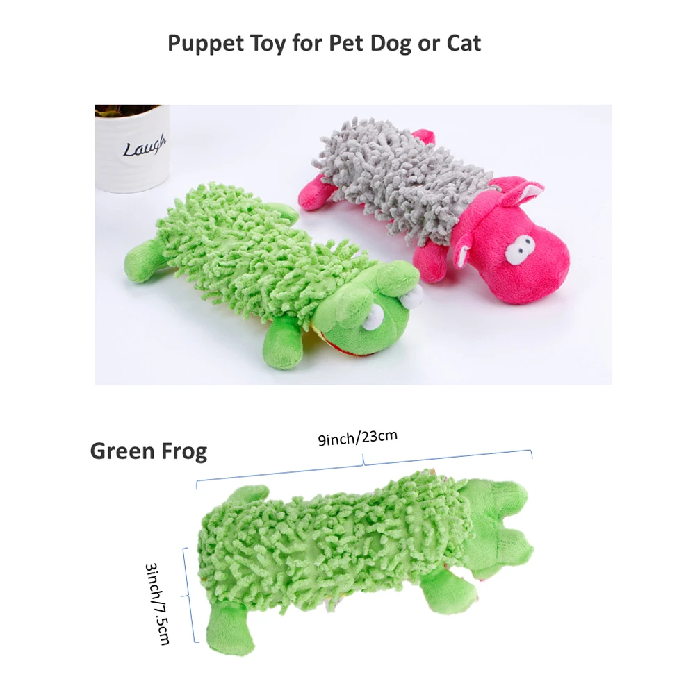 

Pet toy frog dog toy voice plush toy mop frog Hippo molars