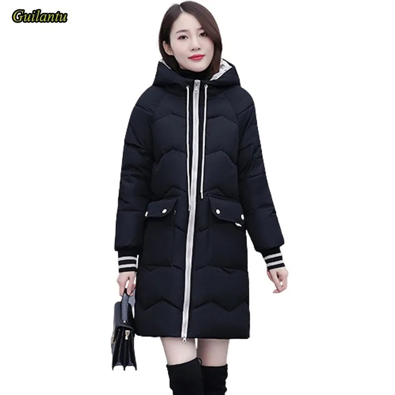 

Guilantu 2020 Winter Jacket Women Plus Size Slim Long Parka Mujer Thick Down Cotton Padded Coat Female Hooded Parkas Outwear