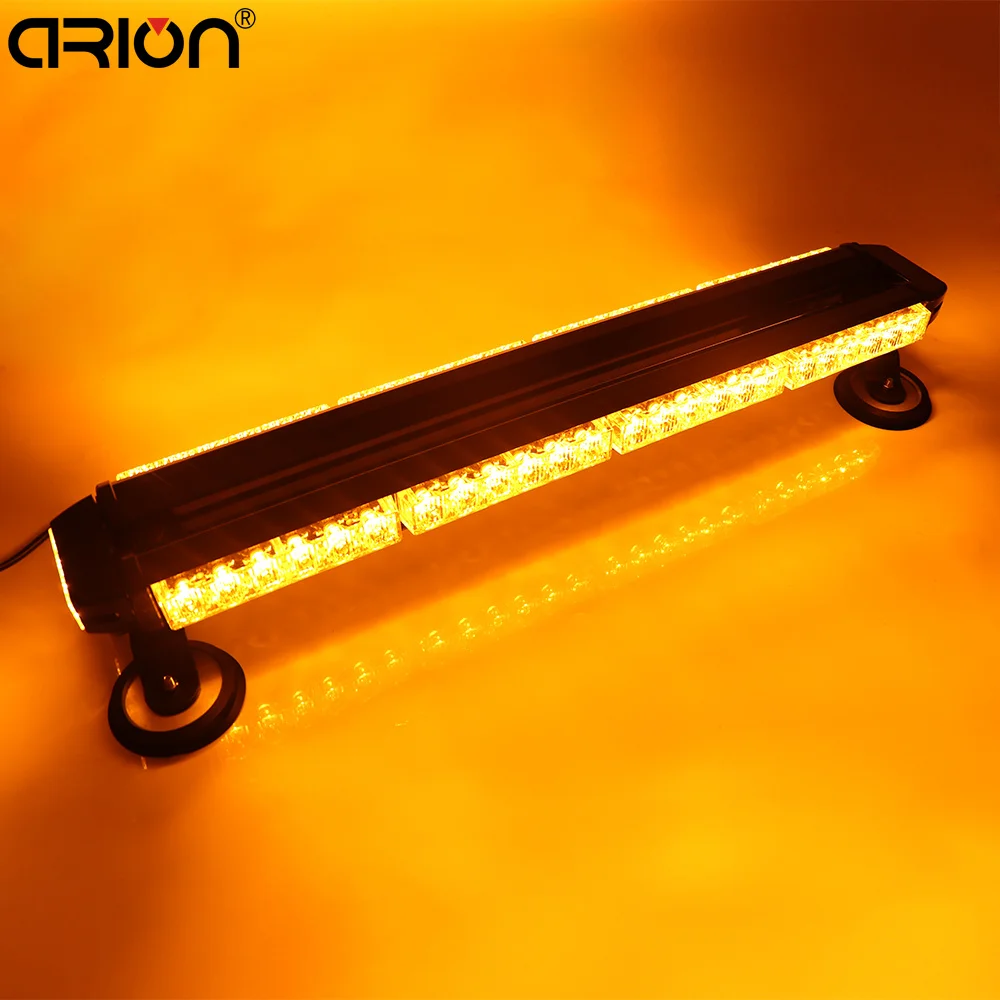 48 LED 47/" Red Flash Traffic Advisor Safety Emergency Warning Strobe Light Bar