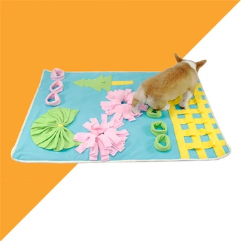 

Dog Snuffle Mat Dog Accessories Legowisko Dla Psa Pet Sniffing Training Blanket Dog Nosework Pad Feeding Mat Washable Dog Bed