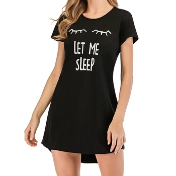 

Aamikast pijama pyjamas women Pyjama Sleepwear Sleep Lounge Dress Sleepwear Sexy O-Neck Dress Slim Home Clothes Nightwear