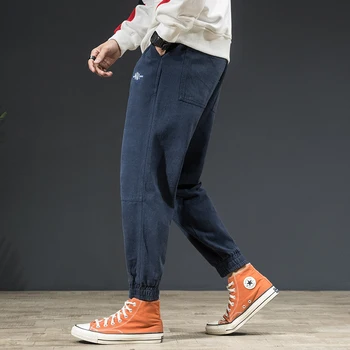 

harem men's jeans 2019 new brand wide leg youth streetwear clothing classic fashion trend hip hop motorcycle pants denim jeans