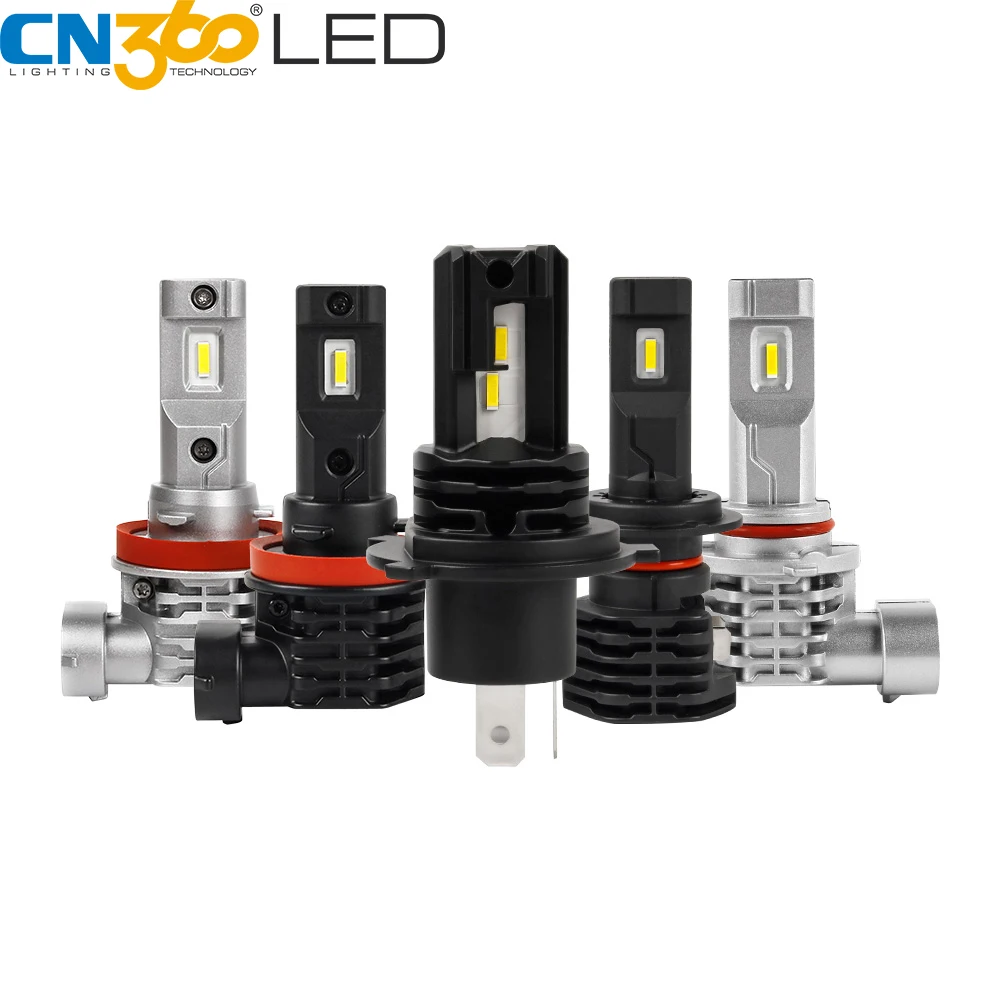 CN360 9005/hb3 9006/hb4 led h4 9003 hb2 светодиодный Hi/Lo передняя фара мини безвентиляторная