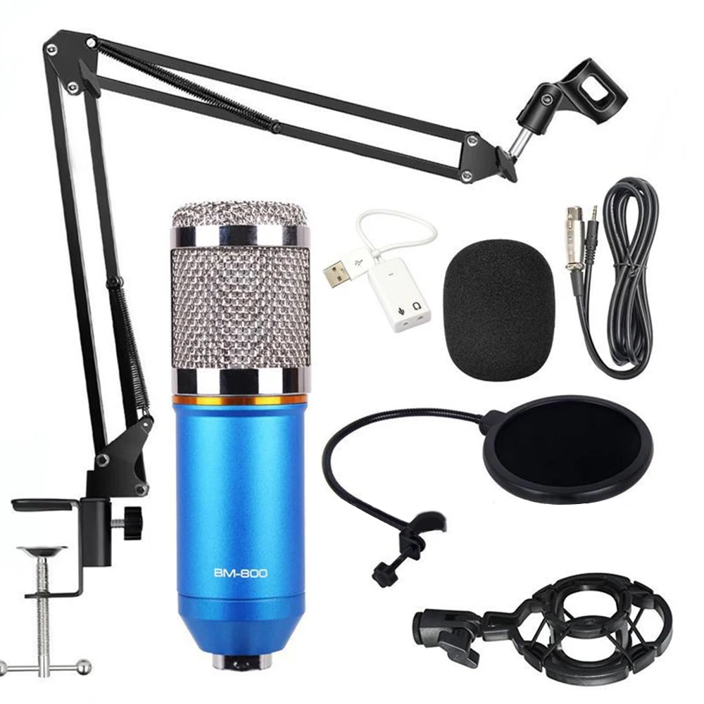 

Karaoke Microphone Studio Condenser Mic For KTV Radio Broadcasting Singing Recording Compatible with Computer iOS and android