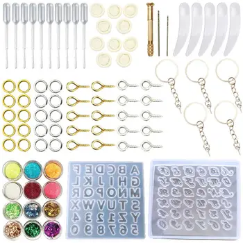 

Small Letter Mold Set Handmade DIY Key Chain Pendant Jewelry Crafts Making Epoxy Materials Tool Silicone Molds