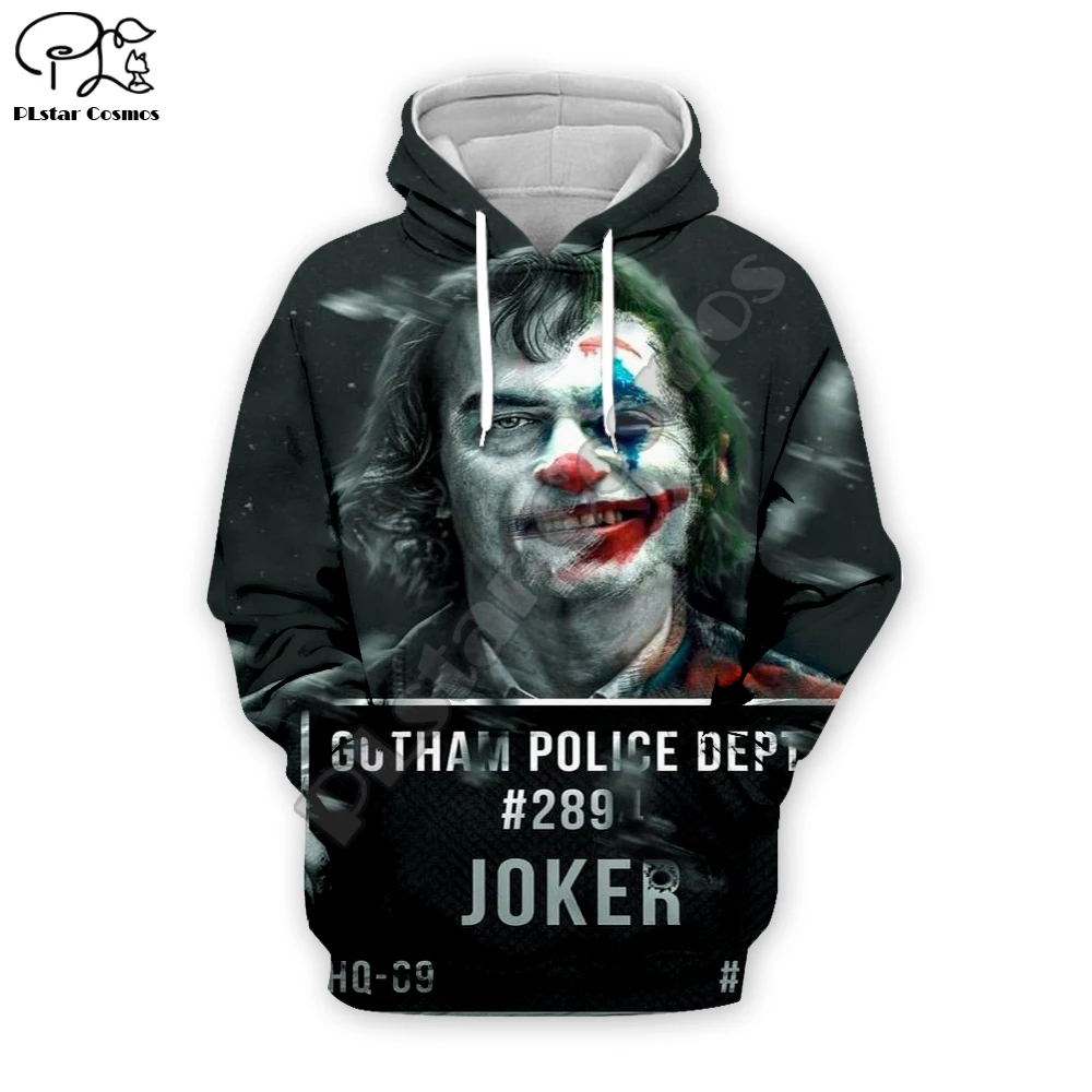 

PLstar Cosmos Hot movie Joker Joaquin Phoenix Colorful Harajuku Tracksuit 3D Print Hoodie/Sweatshirt/Jacket/shirts Men Women s-3
