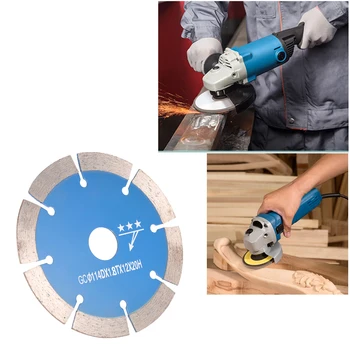 

New Dry Cutting Segmented Diamond Saw Blade with Cooling Holes 20mm Inner Diameter Stone Cutting For Angle Grinder Engineering