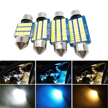 

4x C5W LED CANBUS Bulb Festoon Car Interior Lights For Volkswagen VW Golf 4 5 6 7 Passat B6 B5 B7 Polo Tiguan CC
